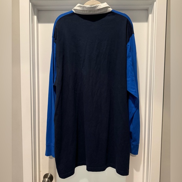 THE FOUNDRY SUPPLY CO Rugby Shirt Size 3XLT Blues & Grays Color Block, Rugby - Picture 2 of 7